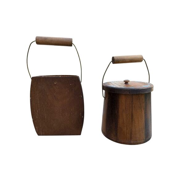 Vintage Milkmaid Handpainted Wooden Kitchen Wall Art and Bucket - Picture 5 of 6